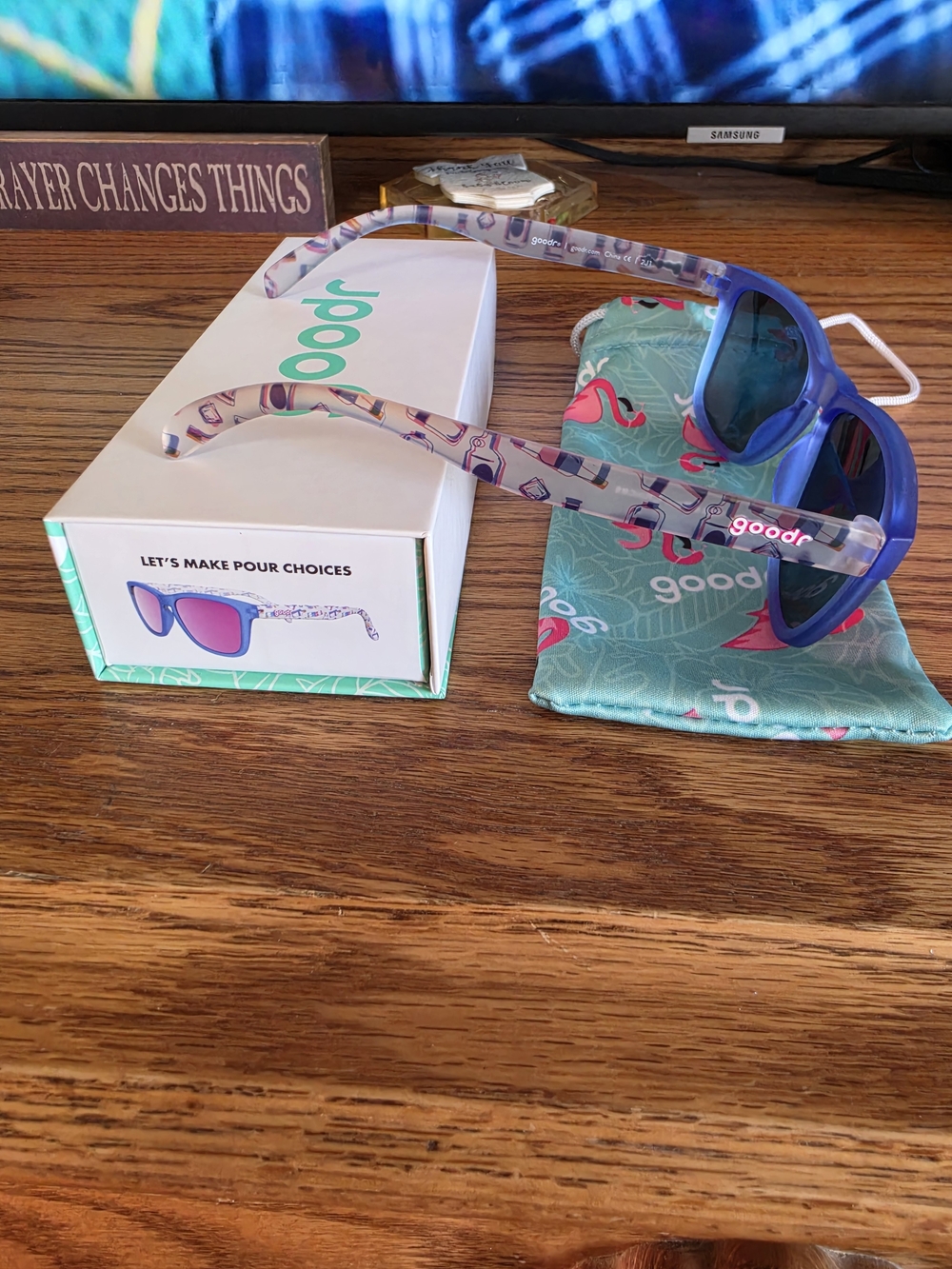 goodr Purple Frame Women’s Sunglasses